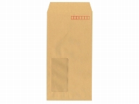 長3クラフト茶70g枠有センター貼窓エルコン付