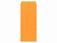 長4カラーオレンジ70g枠有サイド貼 (無地封筒)