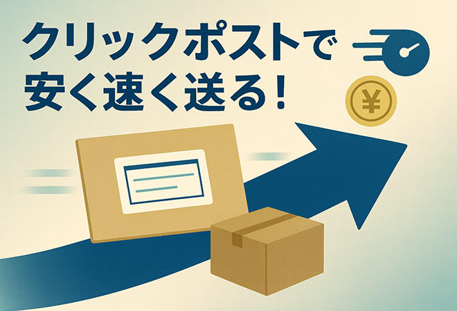 クリック ポストで安く速く送る！料金と手順を図解
