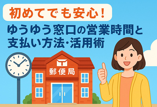 初めてでも安心!ゆうゆう窓口の営業時間と支払い方法・活用術