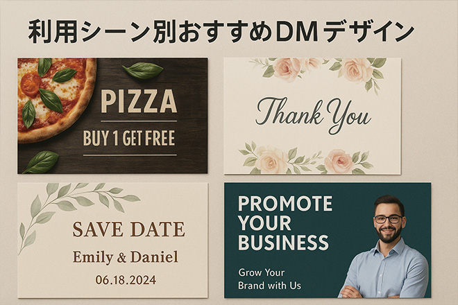 DMデザイン 利用シーン別おすすめDMデザイン