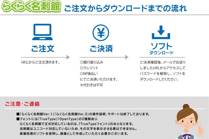 ご注文からダウンロードまでの流れ