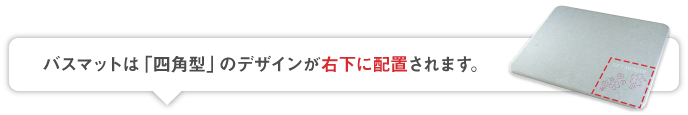 バスマット既製デザインについて