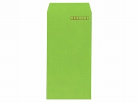 長3カラーグリーン70g枠有サイド貼エルコン付 (無地封筒)