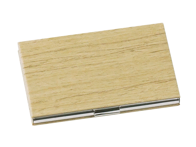 木目調 Pu 名刺ケース ナチュラル 名刺ケースならジャストコーポレーション